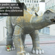 The dinosaur statue in Santa Coloma de Gramenet, Spain, where a human body was recently discovered.